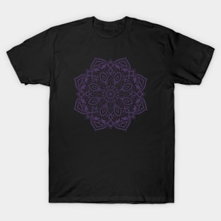 Elegant royal purple mandala - subtle tone on tone T-Shirt